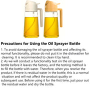 2 in 1 Oil Spray Bottle and Dispenser 470ml Olive Oil Sprayer for Cooking Air Fryer BBQ Baking and Salad Kitchen Tool