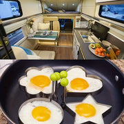 Stainless Steel Egg Ring Mold Fried Egg and Pancake Shaper Kitchen Tool for Breakfast and Baking
