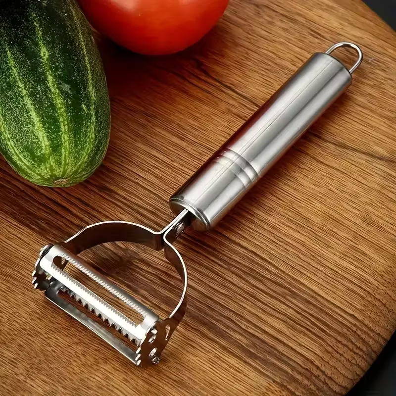 Stainless Steel Vegetable Peeler and Julienne Slicer Multifunctional Kitchen Tool for Potato Fruit and Vegetables Essential Food Prep Tool