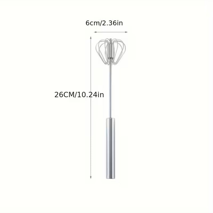 Multifunctional Stainless Steel Whisk Milk Frother Hand Push Blender for Eggs Cream Baking Kitchen Mixing Tool