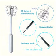 Multifunctional Stainless Steel Whisk Milk Frother Hand Push Blender for Eggs Cream Baking Kitchen Mixing Tool