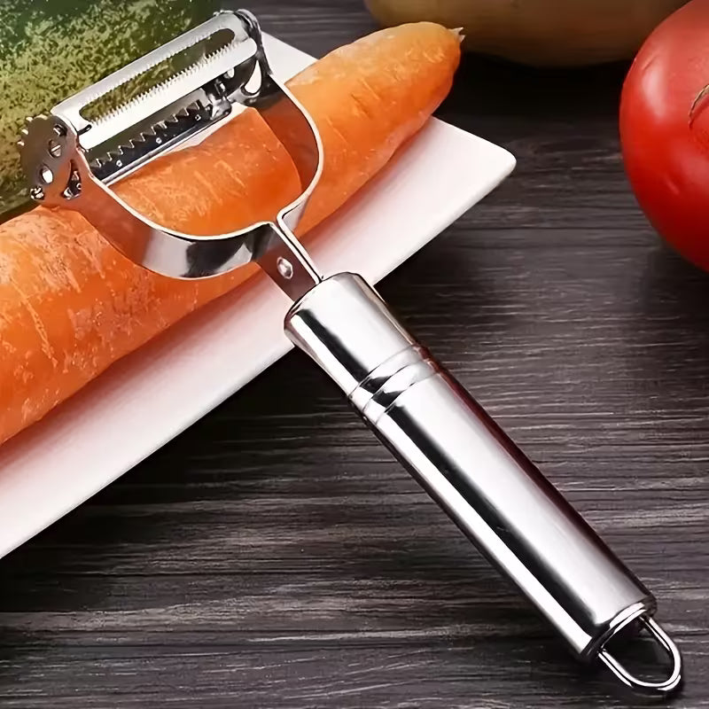 Stainless Steel Vegetable Peeler and Julienne Slicer Multifunctional Kitchen Tool for Potato Fruit and Vegetables Essential Food Prep Tool