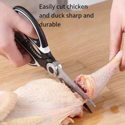 Heavy Duty Stainless Steel Kitchen Scissors Multi Purpose Poultry Shears for Cutting Meat Fish and Bones Kitchen Tool