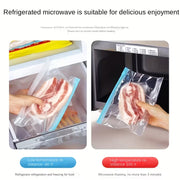 Reusable Food Storage Bags Leakproof Freezer Bags for Fruits Vegetables Meat and Grains Airtight Kitchen Storage Pack