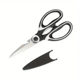 Heavy Duty Stainless Steel Kitchen Scissors Multi Purpose Poultry Shears for Cutting Meat Fish and Bones Kitchen Tool