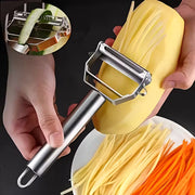 Stainless Steel Vegetable Peeler and Julienne Slicer Multifunctional Kitchen Tool for Potato Fruit and Vegetables Essential Food Prep Tool