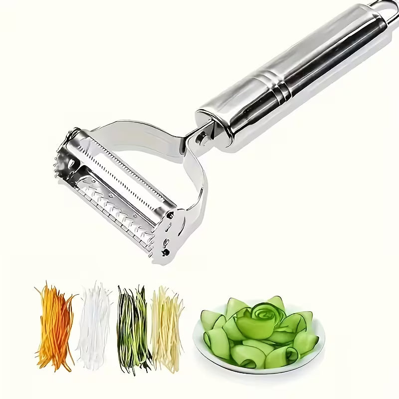 Stainless Steel Vegetable Peeler and Julienne Slicer Multifunctional Kitchen Tool for Potato Fruit and Vegetables Essential Food Prep Tool