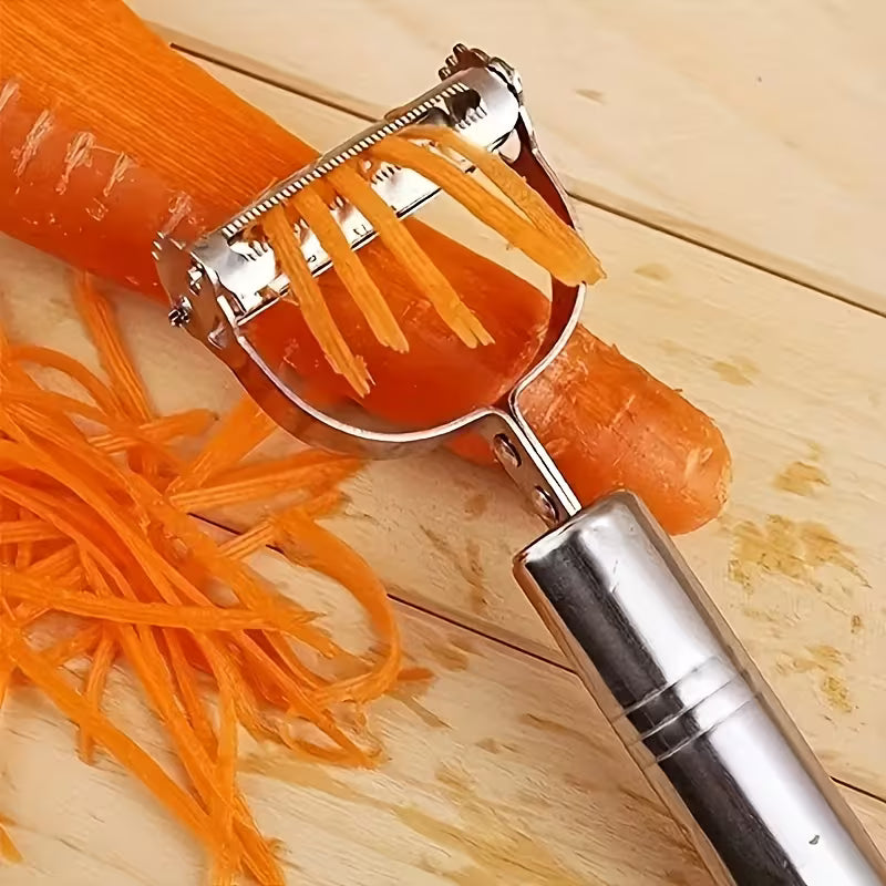 Stainless Steel Vegetable Peeler and Julienne Slicer Multifunctional Kitchen Tool for Potato Fruit and Vegetables Essential Food Prep Tool