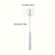 Multifunctional Stainless Steel Whisk Milk Frother Hand Push Blender for Eggs Cream Baking Kitchen Mixing Tool