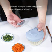 Multifunctional Garlic Press and Vegetable Chopper Manual Garlic Mincer Fruit Masher Kitchen Gadget 16.91 to 30.43 oz Capacity for Home Cooking and Meal Prep